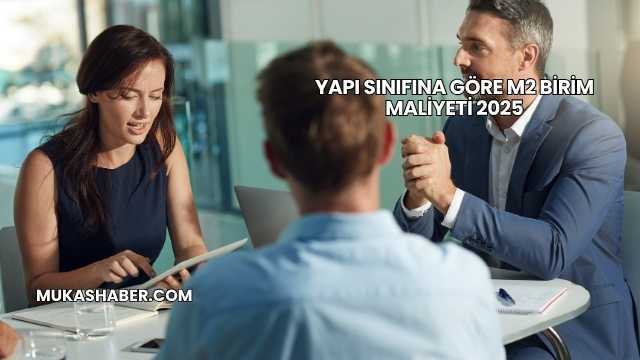 Yapı Sınıfına Göre m2 Birim Maliyeti 2025
