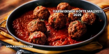 Yarım Ekmek Köfte Maliyeti 2025