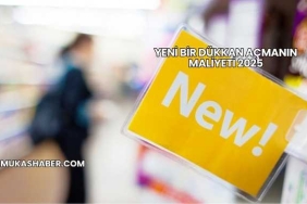 Yeni Bir Dükkan Açmanın Maliyeti 2025