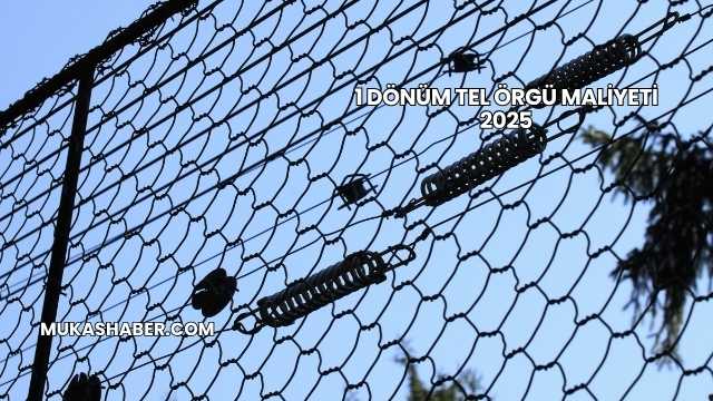 1 Dönüm Tel Örgü Maliyeti 2025