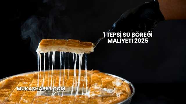 1 Tepsi Su Böreği Maliyeti 2025