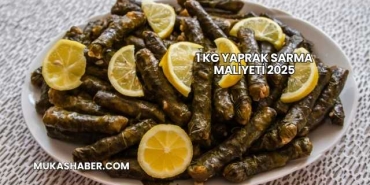 1 kg Yaprak Sarma Maliyeti 2025