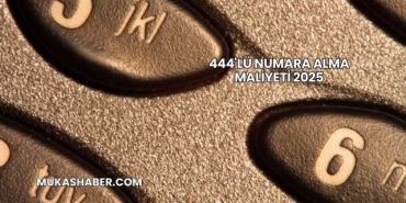444'lü Numara Alma Maliyeti 2025