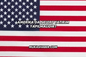 Amerika'da Nelere Yatırım Yapılmalıdır?
