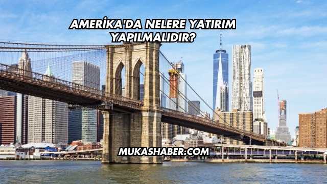 Amerika'da Nelere Yatırım Yapılmalıdır?