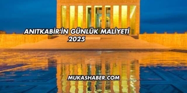Anıtkabir'in Günlük Maliyeti 2025