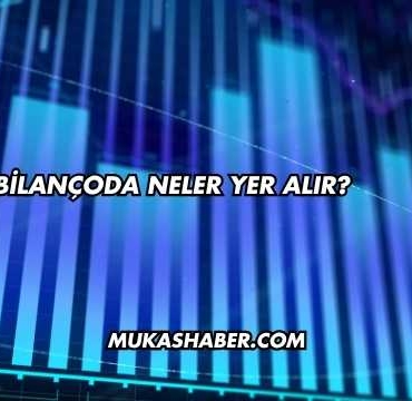 Bilançoda Neler Yer Alır?