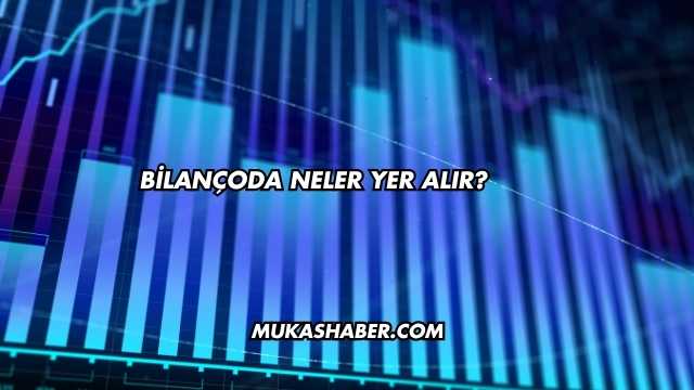 Bilançoda Neler Yer Alır?