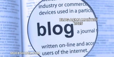 Blog Açma Maliyeti 2025