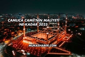 Çamlıca Camii'nin Maliyeti Ne Kadar 2025
