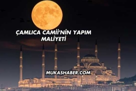 Çamlıca Camii'nin Yapım Maliyeti