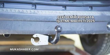 Çeki Demiri Ruhsata İşletme Maliyeti 2025