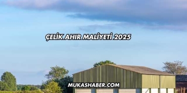 Çelik Ahır Maliyeti 2025
