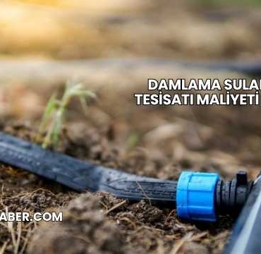 Damlama Sulama Tesisatı Maliyeti 2025
