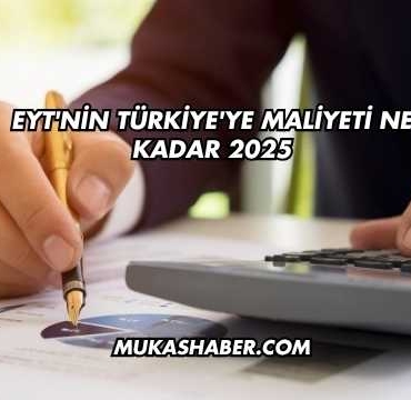 EYT'nin Türkiye'ye Maliyeti Ne Kadar 2025