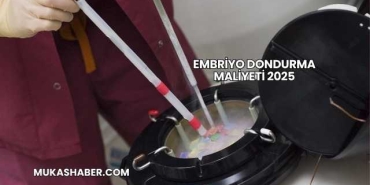 Embriyo Dondurma Maliyeti 2025
