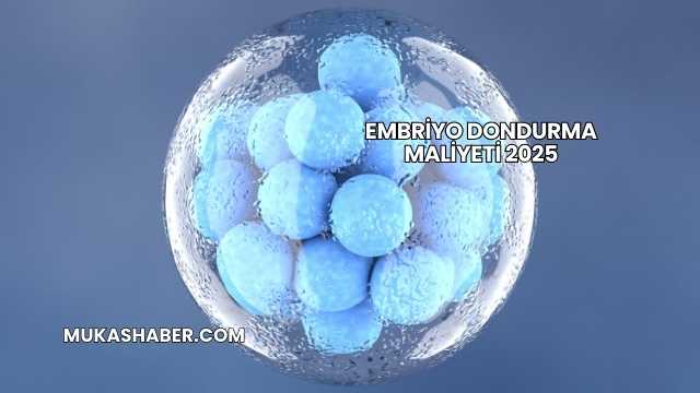 Embriyo Dondurma Maliyeti 2025