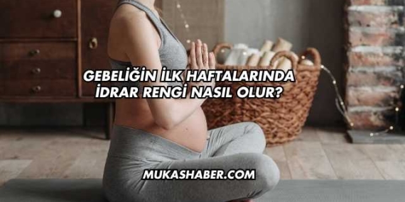Gebeliğin İlk Haftalarında İdrar Rengi Nasıl Olur?