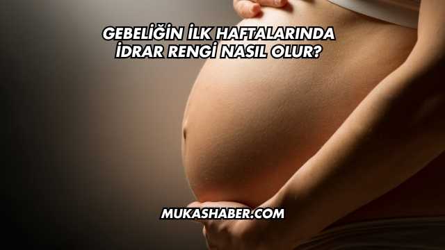 Gebeliğin İlk Haftalarında İdrar Rengi Nasıl Olur?