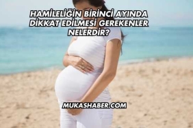 Hamileliğin Birinci Ayında Dikkat Edilmesi Gerekenler Nelerdir?