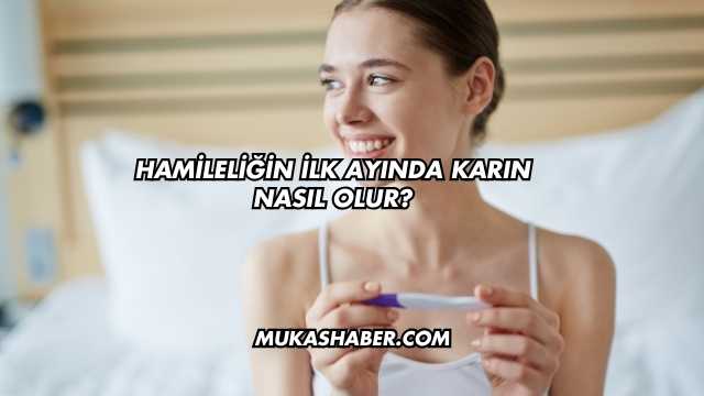 Hamileliğin İlk Ayında Karın Nasıl Olur?