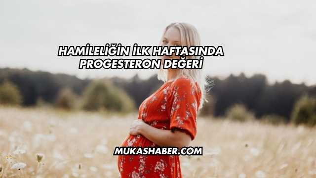Hamileliğin İlk Haftasında Progesteron Değeri