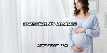 Hamilelikte Süt Gelmemesi