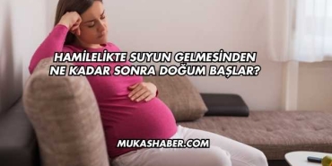 Hamilelikte Suyun Gelmesinden Ne Kadar Sonra Doğum Başlar?