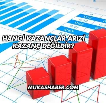 Hangi Kazançlar Arızi Kazanç Değildir?