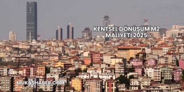 Kentsel Dönüşüm m2 Maliyeti 2025