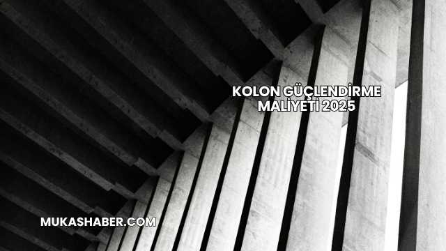 Kolon Güçlendirme Maliyeti 2025