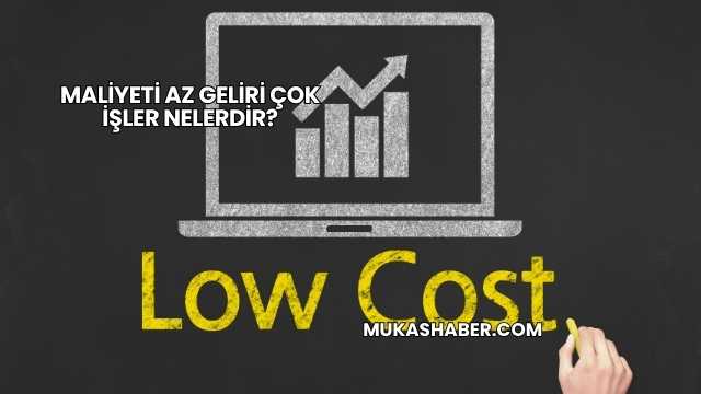 Maliyeti Az Geliri Çok İşler Nelerdir?