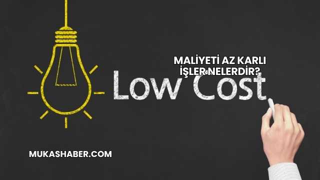 Maliyeti Az Karlı İşler Nelerdir?
