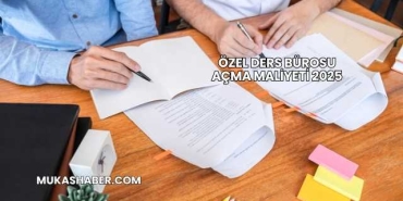 Özel Ders Bürosu Açma Maliyeti 2025
