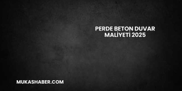 Perde Beton Duvar Maliyeti 2025