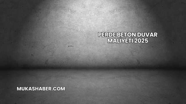 Perde Beton Duvar Maliyeti 2025
