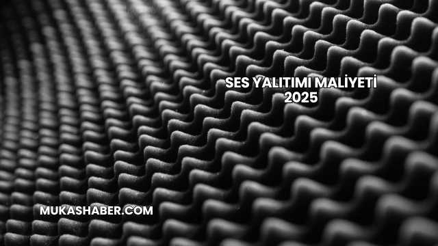 Ses Yalıtımı Maliyeti 2025