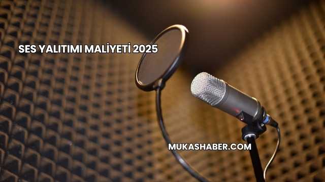 Ses Yalıtımı Maliyeti 2025