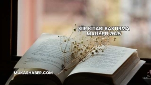 Şiir Kitabı Bastırma Maliyeti 2025