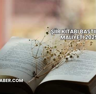 Şiir Kitabı Bastırma Maliyeti 2025