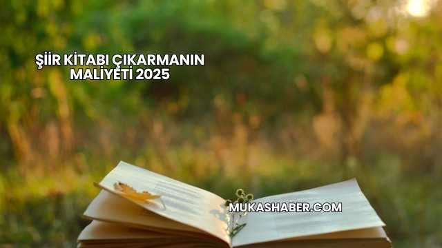 Şiir Kitabı Çıkarmanın Maliyeti 2025