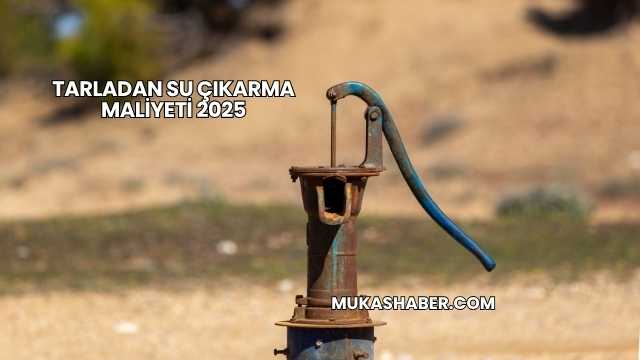 Tarladan Su Çıkarma Maliyeti 2025