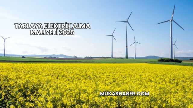 Tarlaya Elektrik Alma Maliyeti 2025