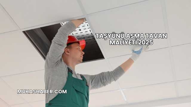 Taşyünü Asma Tavan Maliyeti 2025