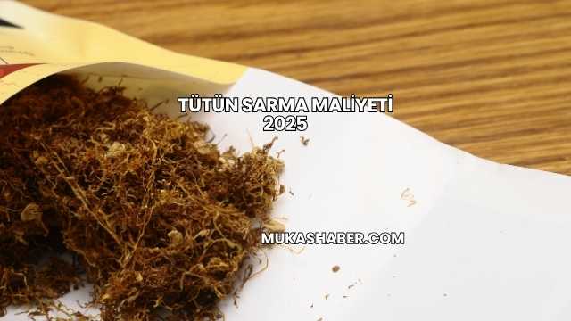 Tütün Sarma Maliyeti 2025