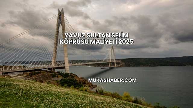 Yavuz Sultan Selim Köprüsü Maliyeti 2025