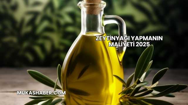 Zeytinyağı Yapmanın Maliyeti 2025