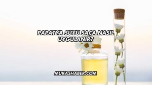 Papatya Suyu Saça Nasıl Uygulanır