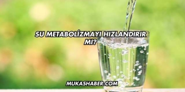 Su Metabolizmayı Hızlandırır mı?