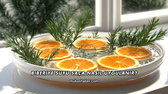 Biberiye Suyu Saça Nasıl Uygulanır?